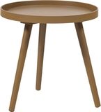 WOOOD Sasha Bijzettafel Ø 40 CM - Hout - Honinggeel