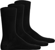 Hudson Unisex Sokken Easy 3-Pack Zwart 35-38