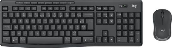 Logitech MK370 Combo for Business - Toetsenbord en muis set draadloos Bluetooth LE AZERTY Frans grafiet