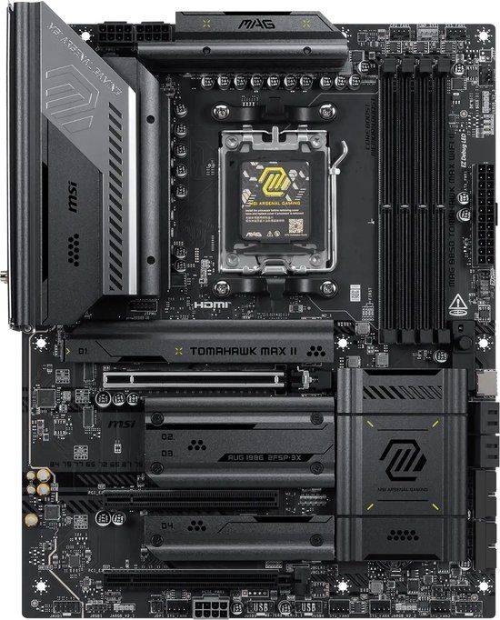 MSI MAG B850 TOMAHAWK MAX WIFI II moederbord AMD B850 Socket AM5 ATX
