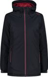 CMP Vrouwelijke ripstop hoodie, antracite/anemone, Maat M