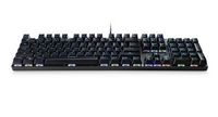 MediaRange MRGS101-UK Clavier de jeu, Mécanique, Filaire, USB, QWERTY (Royaume-Uni) International, Noir/Argent