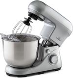 Klarstein Bella Pico 2G keukenmachinemixer, 6 vermogensniveaus met pulsfunctie, planetair roersysteem, 5 l roestvrijstalen kom, 3-delig, 1300 W / 1, 7 PS, zilver