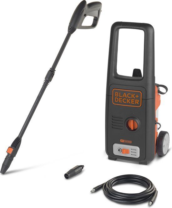 BLACK+DECKER Hogedrukreiniger BXPW1400PE - 1400W - 125 Bar - 420 l/h - 8 Accessoires