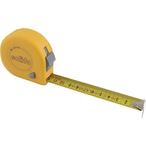 Solido Rolmeetlint | rolmeter | bandmaat | lengte: 3 m | met quick-vergrendeling