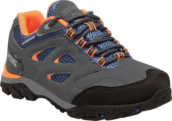 Regatta Holcombe IEP Low Outdoorschoenen Junior Wandelschoenen - Maat 31 - Unisex - grijs/zwart/oranje