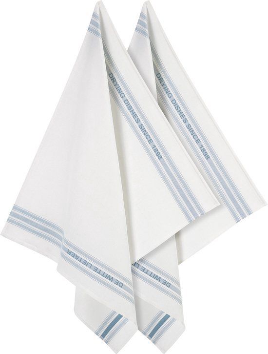 De Witte Lietaer Keukenhanddoek - Theedoek Dish, Oxyde - 6 Stuks - Katoen/Linnen