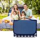 Unyqoos® Tapis de pique-nique et de plage imperméable XXL 200 x 200 cm – Dessus Oxford, dessous PVC, bleu
