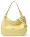 Braccialini Sac bandoulière pour femmes, en cuir véritable, motif floral, blanc, 37 x 34 x 10 cm