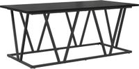 vidaXL Salontafel Zwart Eiken 100 x 50 x 40 cm