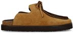 Sacha - Dames - Beige suède clogs met bruine upper - Maat 37