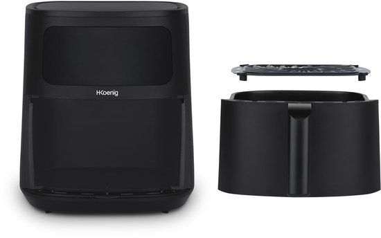 H.Koenig FRY860 Olievrije Friteuse - 6L - 1500W - Zwart