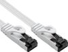 MaxTrack FTP CAT8.1 40 Gigabit Netwerkkabel - plat en extra flexibel - CU - LSZH - 1 meter - Wit