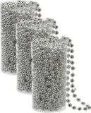 Merkloos / Sans marque Othmar Decorations Bv 3x stuks kralenslingers kerstboom slingers/guirlandes zilver 8 meter