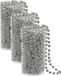 Merkloos / Sans marque Othmar Decorations Bv 3x stuks kralenslingers kerstboom slingers/guirlandes zilver 8 meter