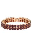 Gaya Leo E-Commerce Ltd. Gaya Bracelet Rose Gold Red Crystal 18 cm
