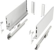 SOTECH JUNKER-SLIM Wit Ladegeleiders 167mm Hoogte 350mm Diepte 40kg Draagvermogen Soft-Close