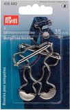 Prym Tuinbroekgespen 35 mm zilverkleurig 2 stuks