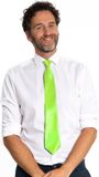 Partychimp Stropdas Neon Groen 50 Cm