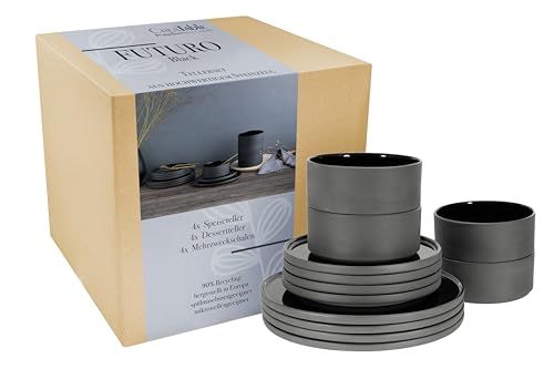 CreaTable 21538 Futuro 12-delige serviesset van aardewerk