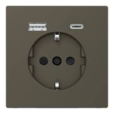 Merten Schuko Steckdose mit USB Ladegerät MEG2367-6052