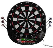 Tapis de fléchettes électronique - Pointe souple - 28 jeux - Jusqu'à 16 joueurs - Avec 4 jeux de fléchettes