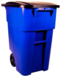 Vepa Bins Rubbermaid Brute Rolcontainer - 189 Liter - Blauw