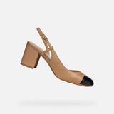 GEOX VIRNILISA 65 DAMES Pumps - BEIGE/ZWART - Maat 39,5