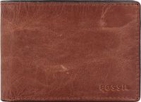 Fossil Derrick Flap Bifold Portemonnee Bruin Leer Mannen