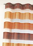 Home Maison HM6989299, fijn net, gordijn, gestreept, organza, moka, polyester, 140 x 240 cm