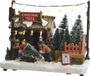 Kaemingk Village de Noël maison de Noël - fermier de sapins de Noël - avec éclairage LED - 18 cm
