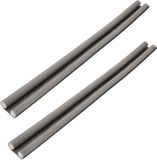 KOTARBAU® 2 st Dubbele Tochtstopper, Tochtstrip, Polyethyleenschuim, 95cm, Grijs, Deurafdichting, 30mm, Deurbodemafdichting, Schallschutz, Windstopper, Isolatie voor Binnendeur en Buitendeur