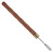 Crayon à huile pour bordure en cuir avec manche en bois, tête en acier inoxydable, 16 cm, pour appliquer un revêtement sur les bords en cuir