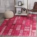 Safavieh Gewassen tapijt modern patroon, MNC216, geweven polypropyleen MNC216 120 x 180 cm Rosa/Mehrfarbig