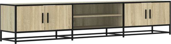 vidaXL Tv-meubel 210x35x41 cm bewerkt hout sonoma eikenkleurig