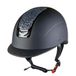 HKM Glamour Rijhelm, Zwart/Zilvergrijs, Maat XS (49-51 cm)