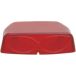 RACETECH Lentille de rechange pour plaque d'immatriculation Extreme rouge