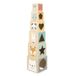 Janod Piramide en Bois d'Éveil-6 Cubes à Empiler-Jouet d'Empilement d'Encastrement-Développe Dextérité et Imagination-Premier âge-vanaf 12 maanden, J05147