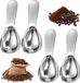 Unyqoos® Set de quatre cuillères à café en acier inoxydable