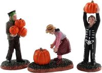Lemax Pumpkin Pickers Set Of 3