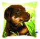 VERVACO Borduurpakket Kussen Kruissteek ROTTWEILER PUPPY