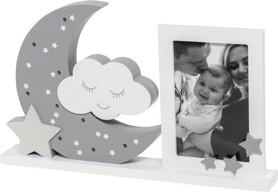 Dooky Moonlight Frame - Warm Grey - Fotolijst met nachtlampje
