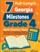 7 Effortless Math Education 7 Full-Length Georgia Milestones Grade 4 Math Practice Tests