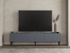 OSCARO Meuble TV-HiFi 3 portes anthracite