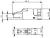 Telegärtner 100023056 Niet-afgeschermde veldgeconfectioneerde RJ45-connector UFP8 T568B CAT.6A(IEC), AWG24/1-AWG23/1, A