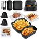 Philips Zubehör für Heißluftfritteuse - Airfryer 3000/5000 Serie, Doppelkorb, 6 Liter/3 Liter, Silikonbackform, Grillrost, Zange
