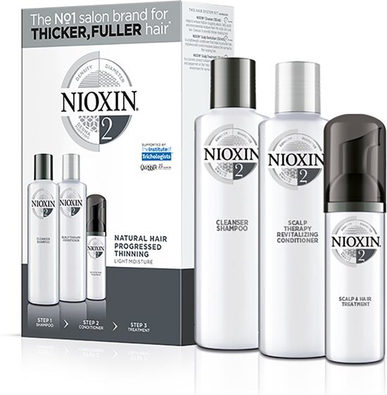 NIOXIN 3D Verzorgingssysteem Kit 2 (voor natuurlijk zichtbaar dunner wordend haar