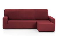Martina Home Túnez, hoes voor chaise longue, kort hoekdeel rechts, bordeaux (vooraanzicht)