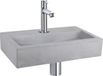 Differnz Flat Fonteinset - Beton Lichtgrijs - Kraan Chroom - 38x24x8cm