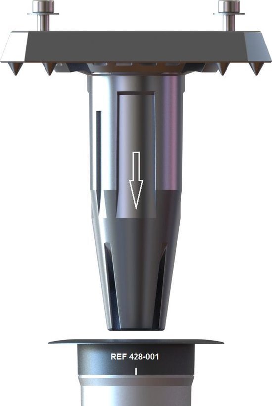 Gard & Rock Afstelbaar Voetstuk voor Zweefparasols - Aluminium
